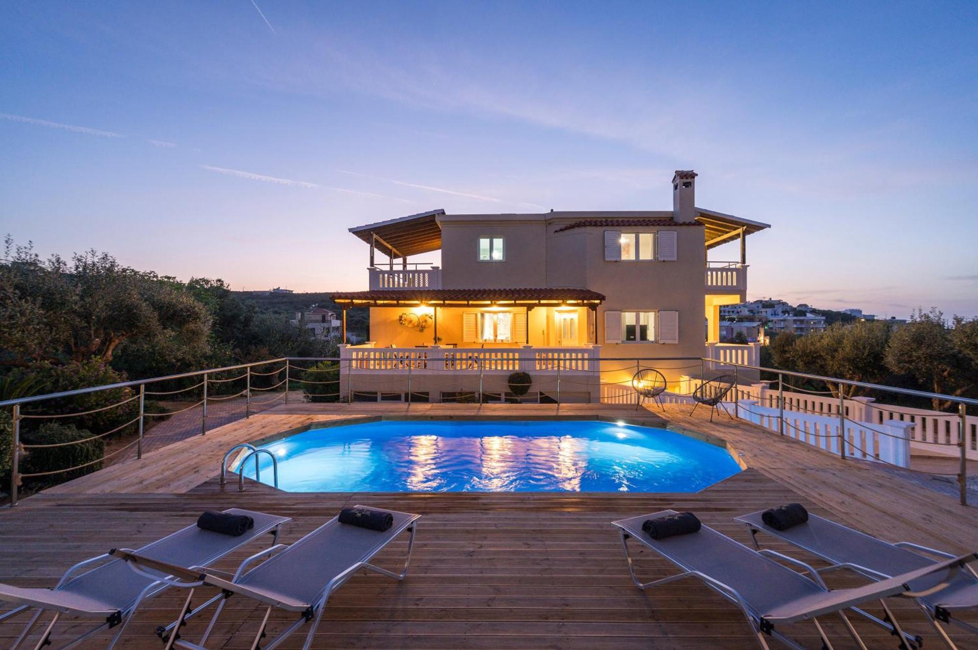 Casa De Philippe With Unique Seaview 2' From Beach Agia  Dış mekan fotoğraf